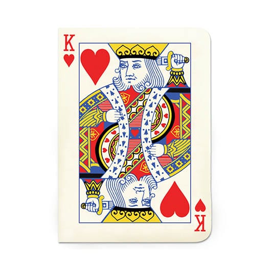 Gift Republic King of Hearts A6 Ruled Notebook RRP £7.99 CLEARANCE XL £1